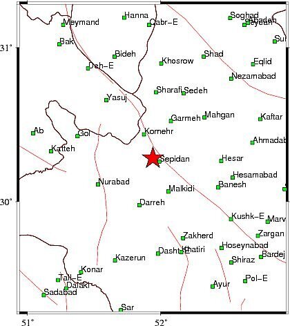 فوری| زمینلرزه در استان فارس زمین لرزه