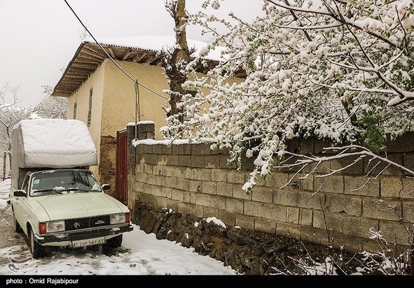 بارش برف بهاری در گیلان