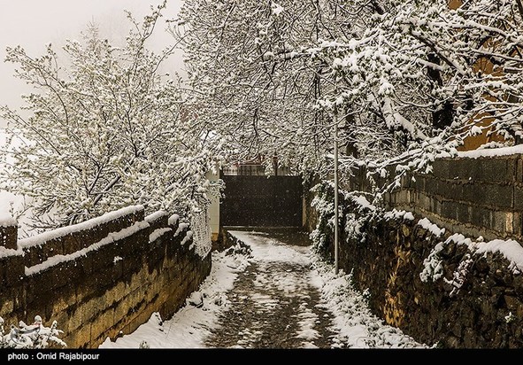 بارش برف بهاری در گیلان