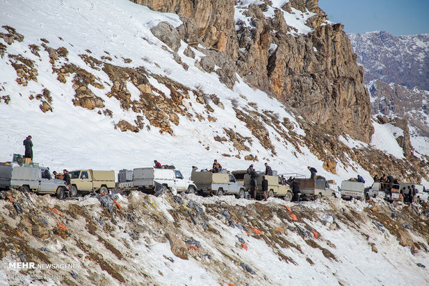 کولبران در برف و سرما