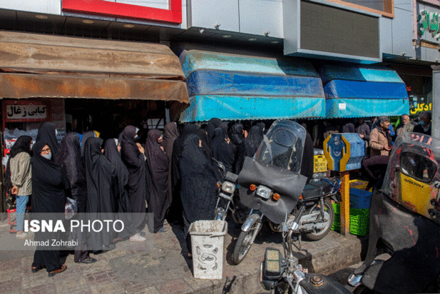 صف‌های طولانی مرغ در شهر‌های ایران