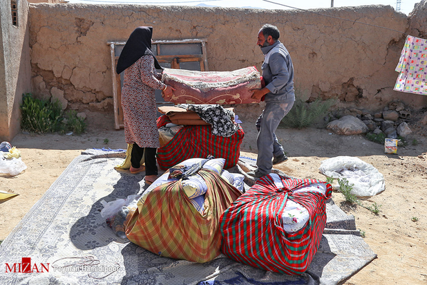 خسارات زلزله روستای شورک