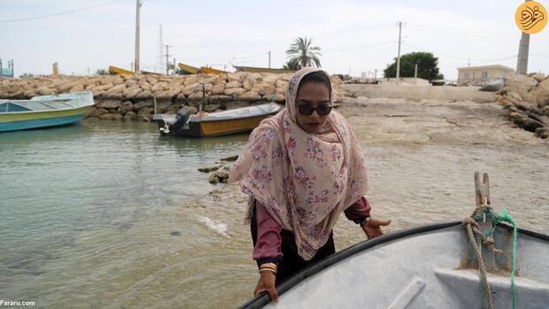 زنان ماهیگیر در جزیره هنگام