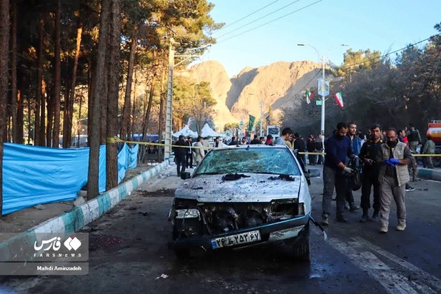 تصاویر دلخراش حادثه انفجار کرمان