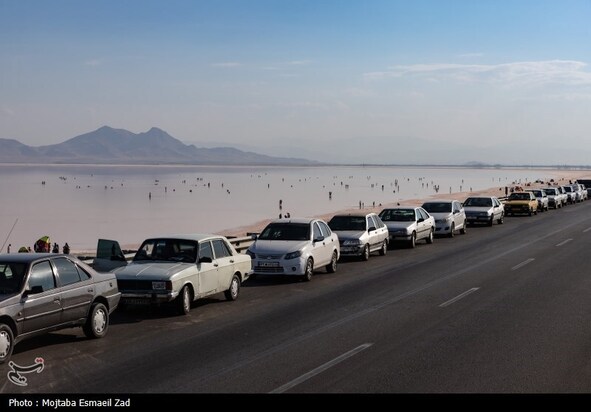 مسافران تابستانی دریاچه ارومیه