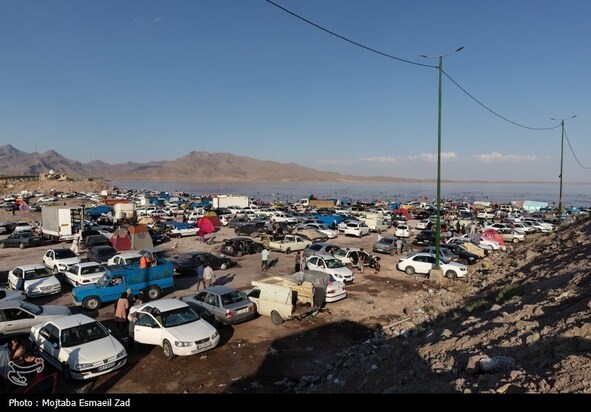 مسافران تابستانی دریاچه ارومیه