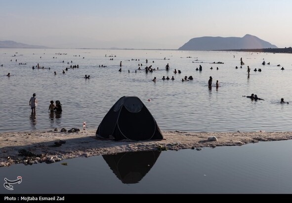 مسافران تابستانی دریاچه ارومیه