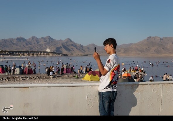 مسافران تابستانی دریاچه ارومیه