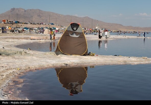 مسافران تابستانی دریاچه ارومیه