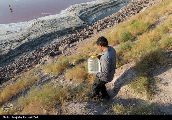 مسافران تابستانی دریاچه ارومیه