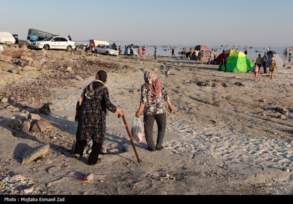 مسافران تابستانی دریاچه ارومیه